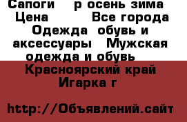 Сапоги 35 р.осень-зима  › Цена ­ 700 - Все города Одежда, обувь и аксессуары » Мужская одежда и обувь   . Красноярский край,Игарка г.